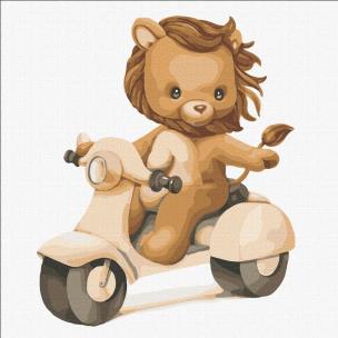 Opakowanie Malowanie po numerach - Motocyklista 30x30cm