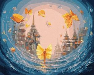 Opakowanie Malowanie po numerach - Motyle duszy 40x50