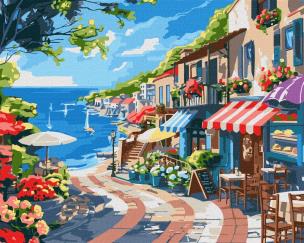 Opakowanie Malowanie po numerach - Nadmorskie miasto 40x50cm