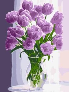 Malowanie po numerach - Niesamowite tulipany 30x40. Wydawca: Qbee. Multiszop.pl Opakowanie Malowanie po numerach - Niesamowite tulipany 30x40