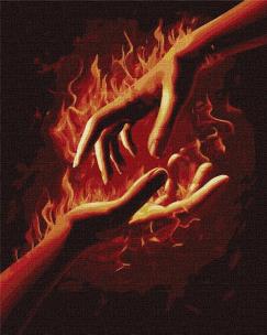 Opakowanie Malowanie po numerach - Ogień między nami 40x50cm