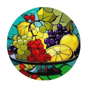 Opakowanie Malowanie po numerach okrągła rama - Owocowa...