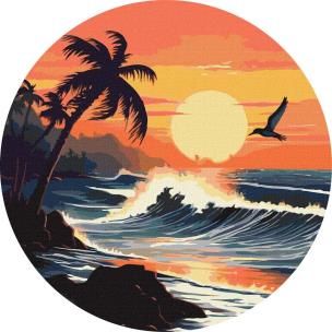 Opakowanie Malowanie po numerach okrągła rama - Przepiękny...