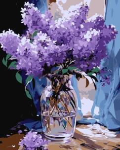 Malowanie po numerach - Pachnący fiolet 40x50cm. Wydawca: Qbee. Multiszop.pl Opakowanie Malowanie po numerach - Pachnący fiolet 40x50cm