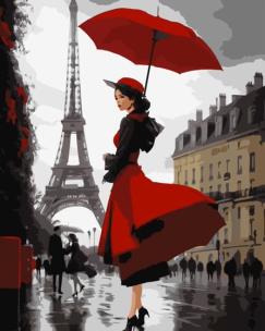 Opakowanie Malowanie po numerach - Paryski deszcz 40x50cm