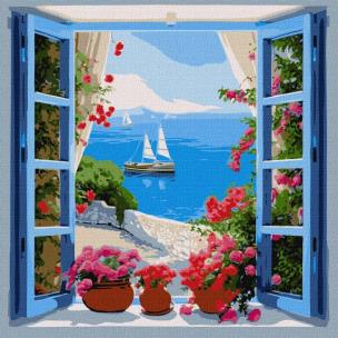 Opakowanie Malowanie po numerach - Pejzaż morski 40x40cm