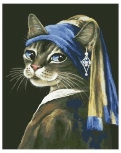 Opakowanie Malowanie po numerach - Piękny kot 40x50cm