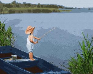 Opakowanie Malowanie po numerach - Pierwsze łowienie 40x50cm