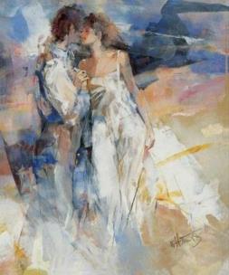 Opakowanie Malowanie po numerach - Pocałunek 40x50cm