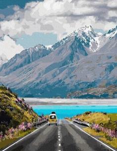 Opakowanie Malowanie po numerach - Podróż w góry 40x50cm