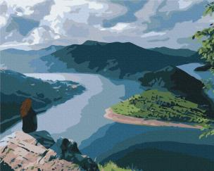 Opakowanie Malowanie po numerach Podróżnik na krawędzi światła