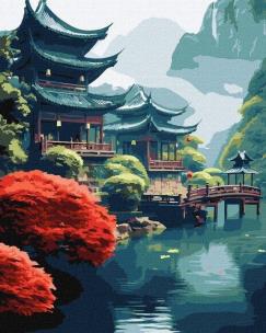 Opakowanie Malowanie po numerach - Poranek w górach 40x50cm