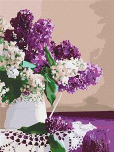 Opakowanie Malowanie po numerach-Poranek w kolorze bzu 30x40