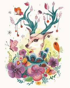 Opakowanie Malowanie po numerach - Przepiękna łania 40x50cm