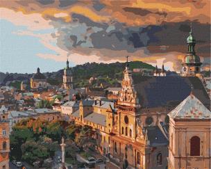 Opakowanie Malowanie po numerach - Przytulny Lwów 40x50cm