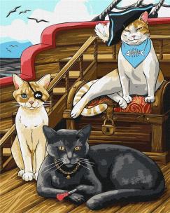 Opakowanie Malowanie po numerach - Puszyste piratki 40x50cm