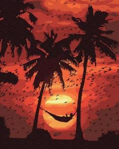 Opakowanie Malowanie po numerach - Relaks na plaży 40x50cm