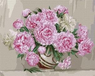 Opakowanie Malowanie po numerach - Róże w wazonie 40x50