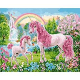 Opakowanie Malowanie po numerach - Różowe jednorożce 40x50cm