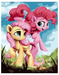 Opakowanie Malowanie po numerach - Różowe kucyki 40x50 cm