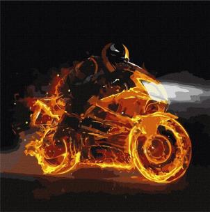 Opakowanie Malowanie po numerach - Rozpalona prędkość 40x40cm