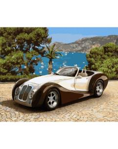 Opakowanie Malowanie po numerach - Samochód retro 40x50cm