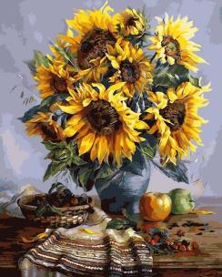 Opakowanie Malowanie po numerach - Słoneczniki jesienią 40x50