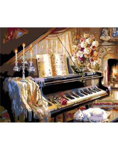 Opakowanie Malowanie po numerach - Sonata przy kominku 40x50