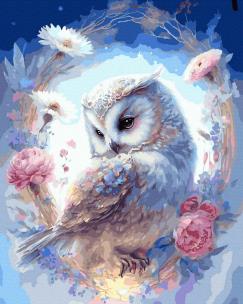 Opakowanie Malowanie po numerach Sowa śnieżna