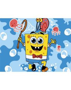 Opakowanie Malowanie po numerach - SpongeBob 40x50cm