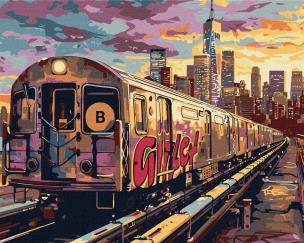 Opakowanie Malowanie po numerach - Stacja naziemna 40x50cm