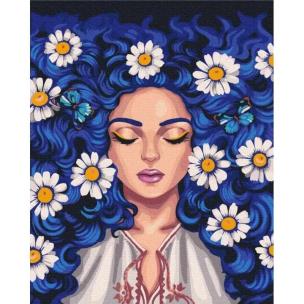 Opakowanie Malowanie po numerach - Stokrotki we włosach 40x50