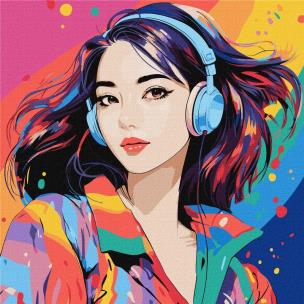 Opakowanie Malowanie po numerach - Świat dźwięków 40x40cm