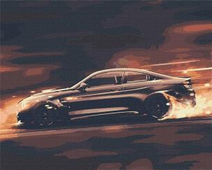 Opakowanie Malowanie po numerach - Szalona prędkość 40x50