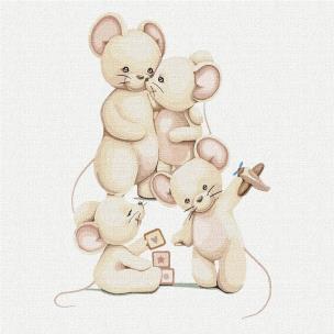 Opakowanie Malowanie po numerach - Szczęśliwa rodzina 30x30