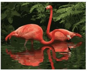 Opakowanie Malowanie po numerach - Szkarłatne flamingi 40x50
