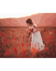 Opakowanie Malowanie po numerach - Szkarłatne kwiaty 40x50cm