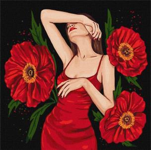 Opakowanie Malowanie po numerach - Tajemnicze piękno 40x40cm