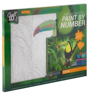 Opakowanie Malowanie po numerach - Tukan 40x50
