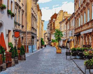 Opakowanie Malowanie po numerach - Ulice Lwowa 40x50cm