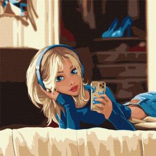 Opakowanie Malowanie po numerach - Ulubione selfie 40x40cm