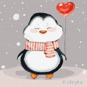 Opakowanie Malowanie po numerach - Urocza zima 25x25cm