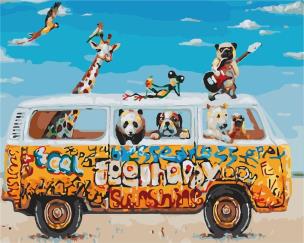 Opakowanie Malowanie po numerach - Wakacyjny wyjazd 40x50cm