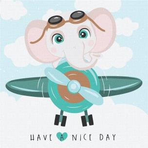 Opakowanie Malowanie po numerach - Wesoły lot 30x30cm