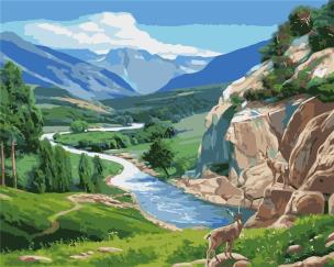 Opakowanie Malowanie po numerach - Widok górski 40x50cm