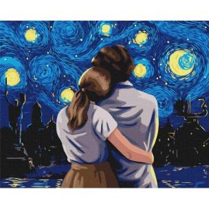 Opakowanie Malowanie po numerach - Wieczór pod gwiazd. 40x50