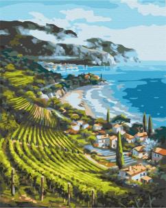 Opakowanie Malowanie po numerach - Wieś Nadmorska 40x50cm