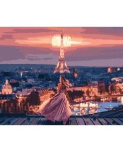 Opakowanie Malowanie po numerach - Wieża Eiffla 40x50cm