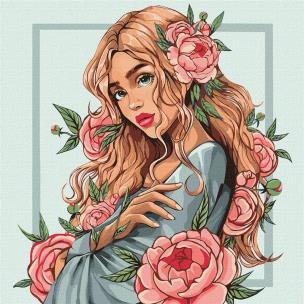 Opakowanie Malowanie po numerach - Wiosenny kwiat 30x40cm