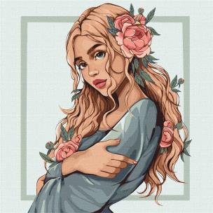 Opakowanie Malowanie po numerach - Wiosenny kwiat 40x40cm